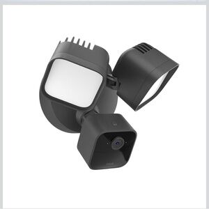 Blink Black Wired Outdoor Security Camera with Dual Floodlights Model: BFM00100U